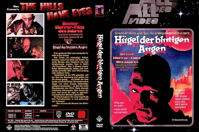 The Hills Have Eyes 1977 german dvd cover