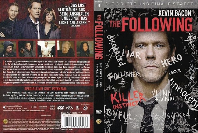 The Following Staffel 3 german dvd cover