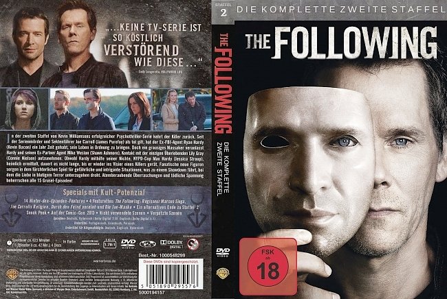 The Following Staffel 2 german dvd cover