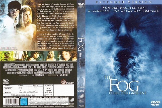 The Fog Nebel des Grauens german dvd cover