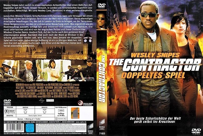 The Contractor Doppeltes Spiel german dvd cover