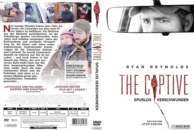 The Captive Spurlos Verschwunden german dvd cover