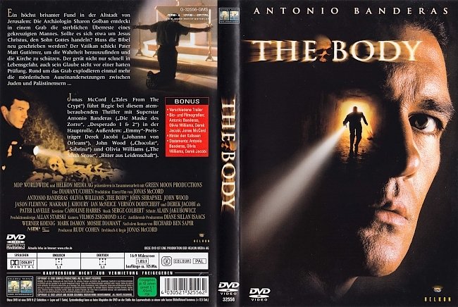 The Body Antonio Banderas dvd cover german