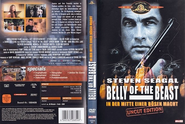 The Belly of The Beast Steven Seagal dvd cover german
