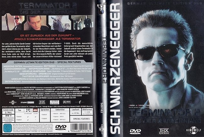 Terminator 2 Tag der Abrrechnung german dvd cover