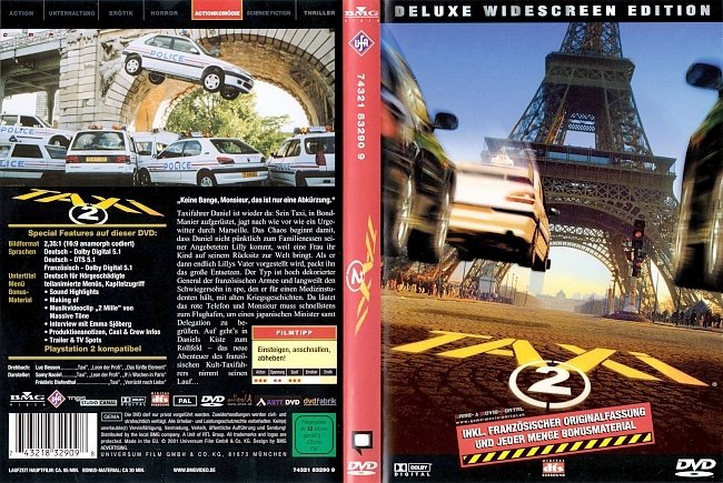 Taxi 2 TaxiTaxi german dvd cover