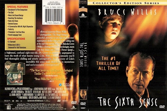 Sixth Sense DVD Cover German Deutsch Bruce Willis german dvd cover