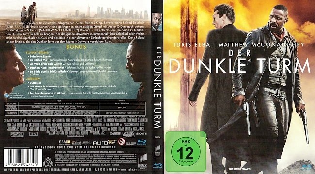 Der Dunkle Turm Stephen King Cover Deutsch German german blu ray cover
