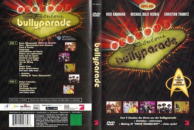 Bullyparade Welcome to the Fabulous Bullyparade DVD-Cover deutsch