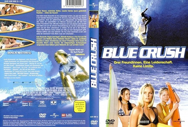 Blue Crush Kate Bosworth Michelle Rodriguez DVD-Cover deutsch