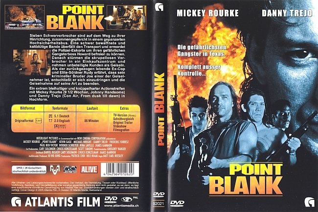 Point Blank Over and Out dvd cover german
