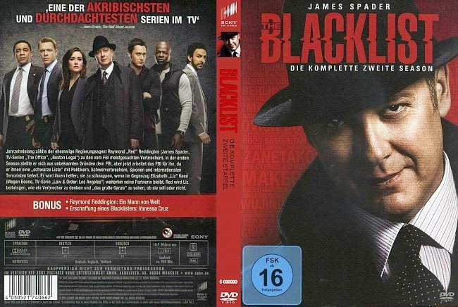Blacklist Staffel 2 DVD-Cover deutsch