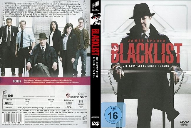 Blacklist Staffel 1 DVD-Cover deutsch