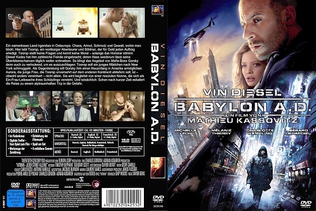 Babylon A D DVD-Cover deutsch