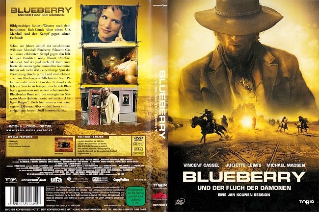 Blueberry und der Fluch der Daemonen DVD-Cover deutsch