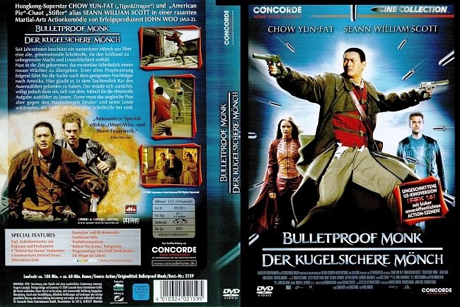 Bulletproof Monk Der kugelsichere Moench DVD-Cover deutsch