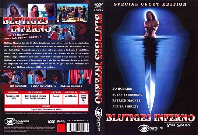 Blutiges Inferno DVD-Cover deutsch