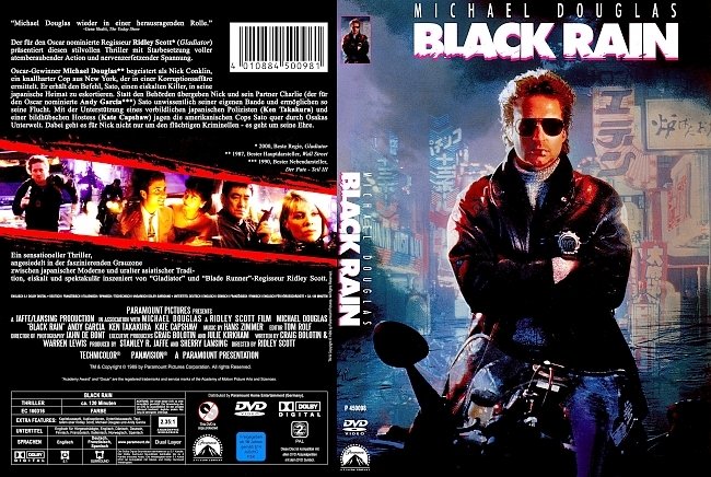 Black Rain DVD-Cover deutsch