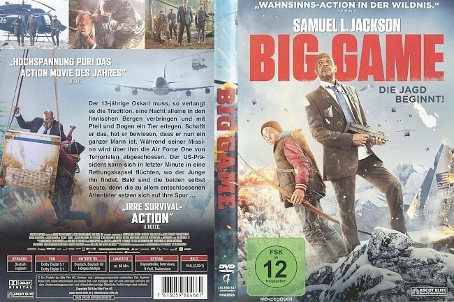 Big Game DVD-Cover deutsch