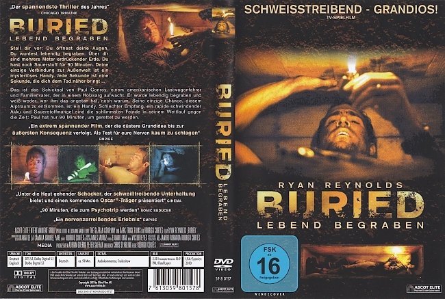 Buried Lebendig Begraben DVD-Cover deutsch