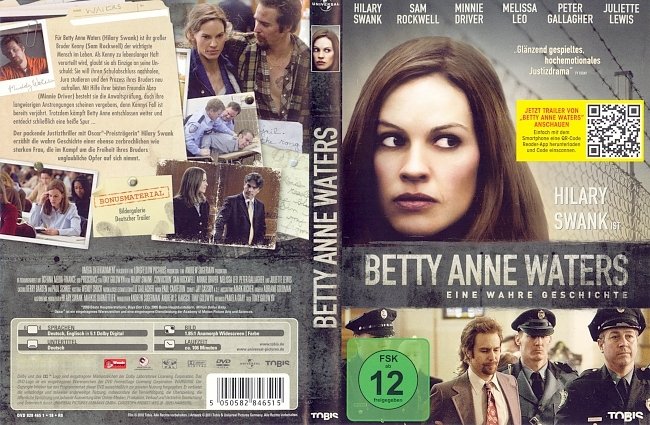 Betty Anne Waters Eine wahre Geschichte DVD-Cover deutsch