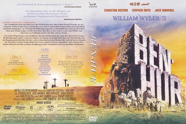 Ben Hur DVD-Cover deutsch