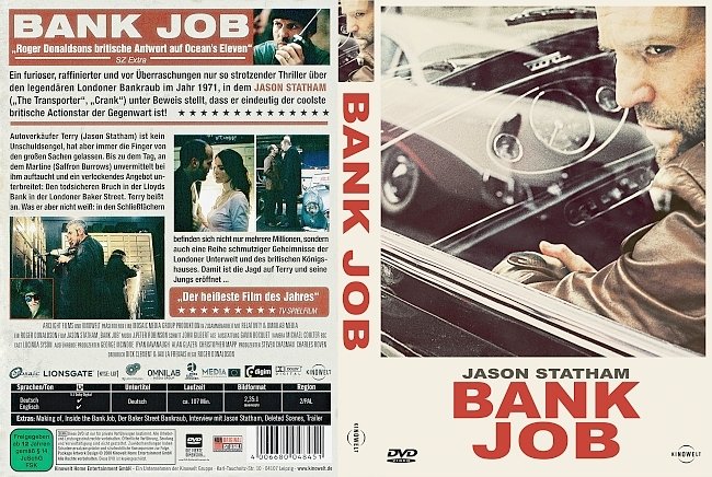 Bank Job DVD-Cover deutsch
