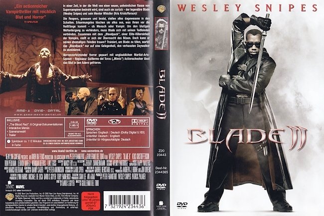 Blade 2 DVD-Cover deutsch