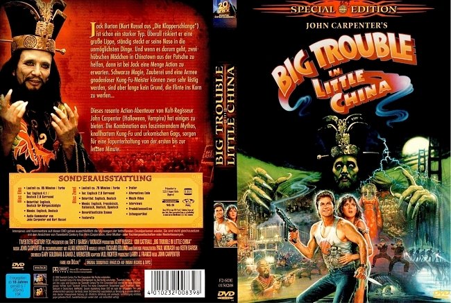 Big Trouble in Little China DVD-Cover deutsch