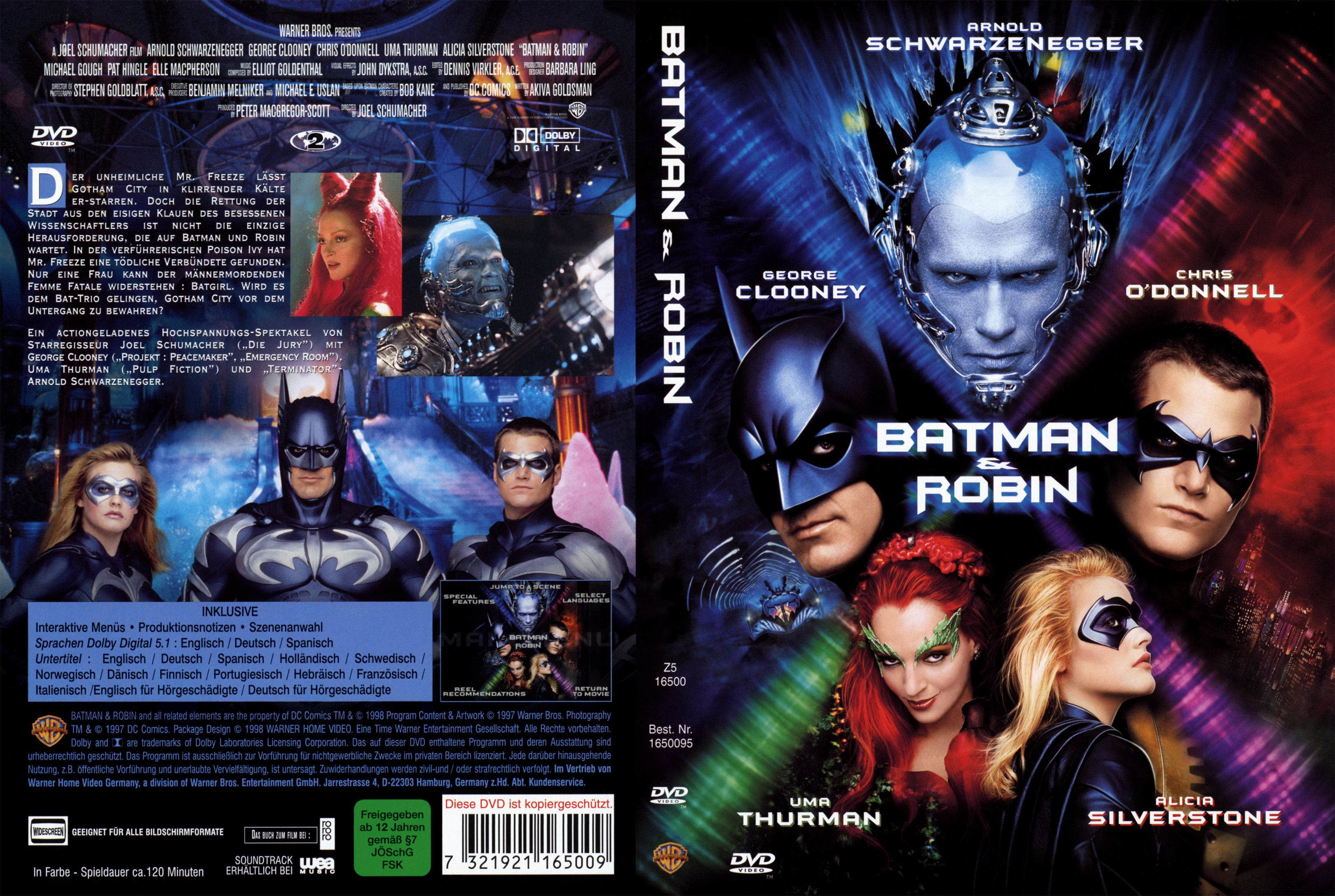 Batman and Robin DVD-Cover deutsch | German DVD Covers