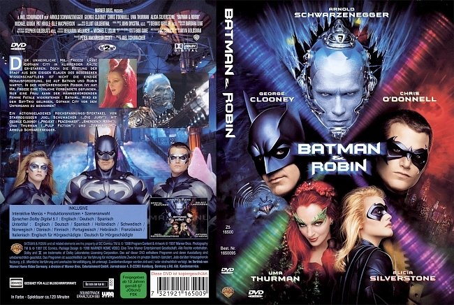 Batman and Robin DVD-Cover deutsch