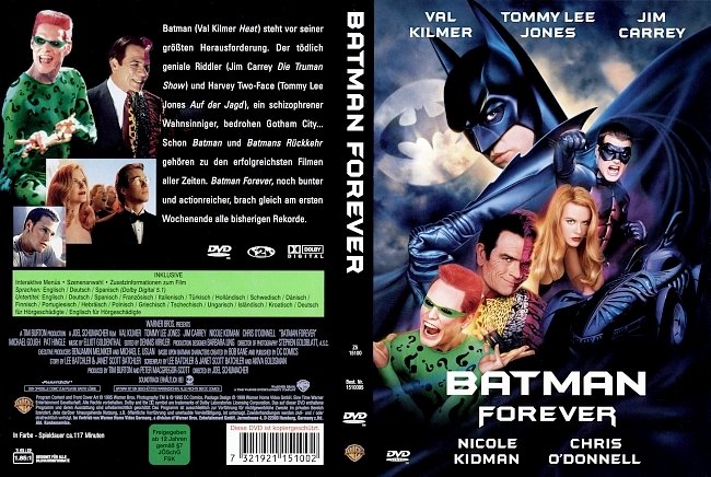 Batman Forever DVD-Cover deutsch