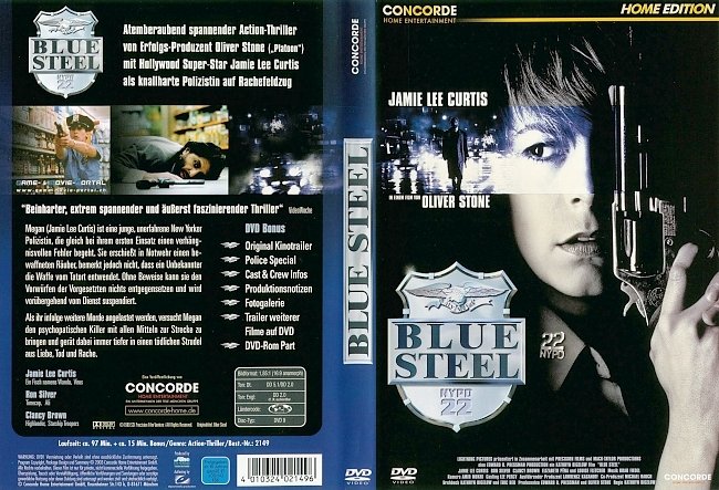 Blue Steel Jamie Lee Curtis DVD-Cover deutsch