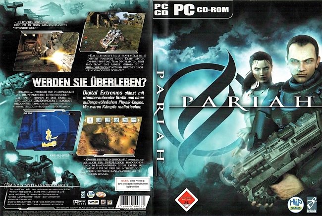 Pariah CD ROM Games Cover Deutsch German pc cover german