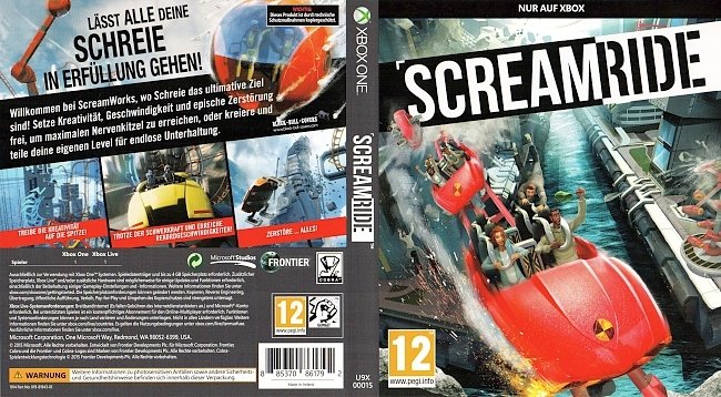 ScreamRide Xbox One Cover Deutsch German german xbox one cover