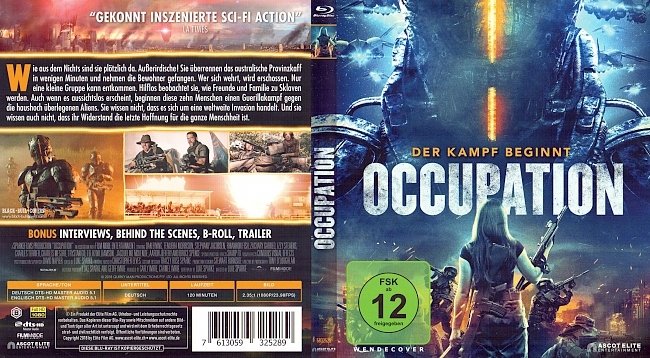 Occupation Der Kampf beginnt Cover Deutsch German german blu ray cover