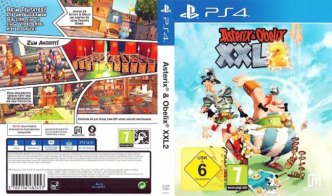 Asterix und Obelix XXL 2 Cover PS4 Deutsch German german ps4 cover