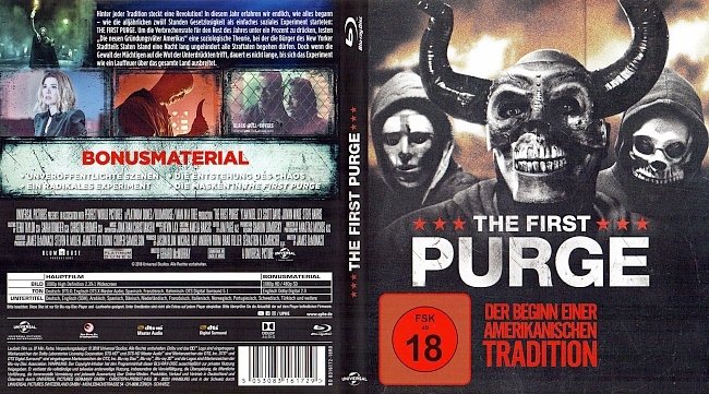 The First Purge Cover Blu ray german blu ray cover