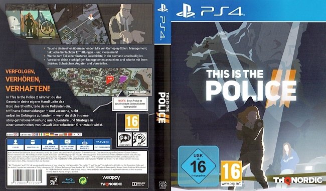 This is the Police 2 Cover Playstation 4 Deutsch german ps4 cover