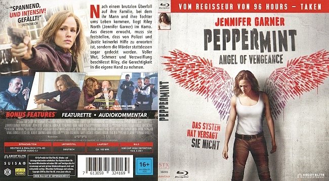 Peppermint Angel of Vengeance Blu ray Film Deutsch German blu ray cover german