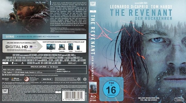 The Revenant Blu ray Cover German Deutsch german blu ray cover