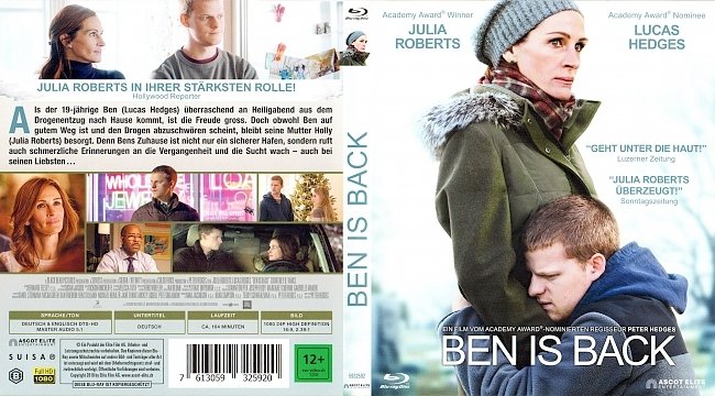 Ben is Back Cover Deutsch German Bluray german blu ray cover