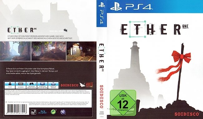 Ether One Cover Deutsch German PS4 german ps4 cover