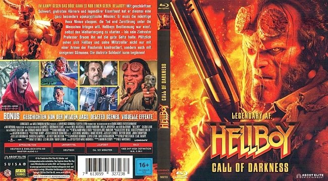 Hellboy Call of Darkness Blu ray Cover Deutsch German german blu ray cover