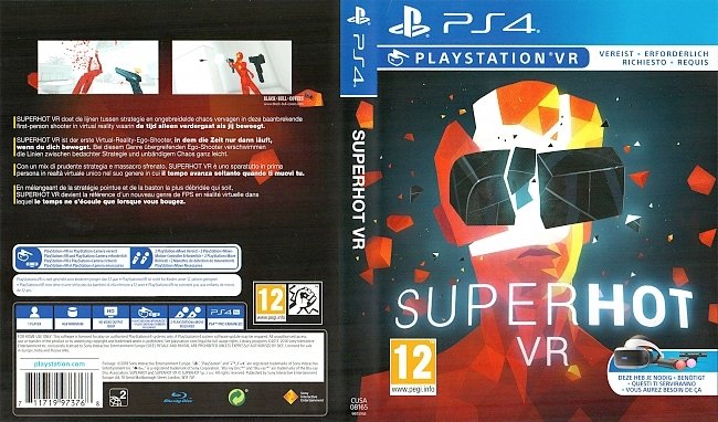 Superhot VR PS4 Cover german ps4 cover