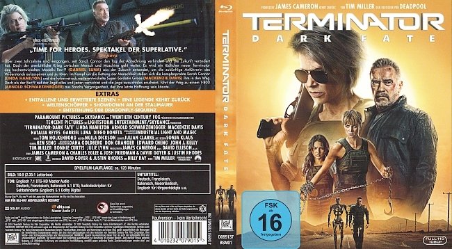 Terminator Dark Fate Blu ray Cover Deutsch German german blu ray cover