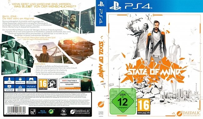 State of Mind Cover Game PS4 Deutsch German german ps4 cover