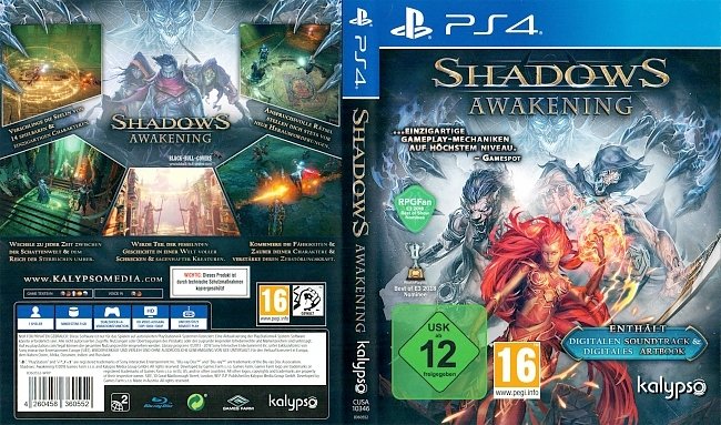 Shadows Awakening Cover PS4 German Deutsch german ps4 cover