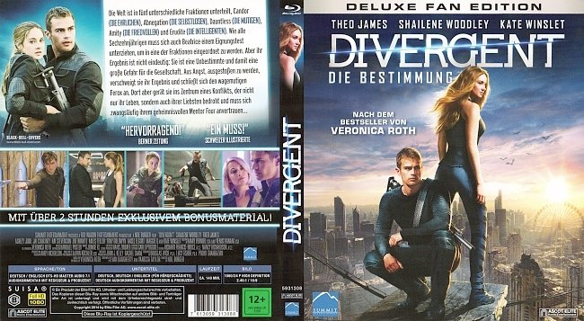 Divergent Teil 1 Die Bestimmung Blu ray Cover Deutsch German german blu ray cover