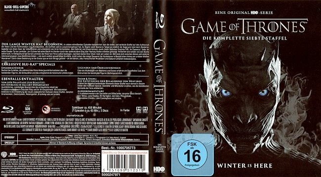 Game of Thrones Staffel 7 S07 Blu ray Cover Deutsch German german blu ray cover